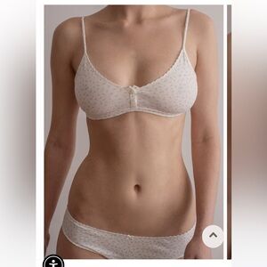 Brandy Melville Maddie floral bralette and undies set NWT
